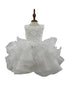 Baby Pearl Sequin Multi Layered Tulle Flower Girl Dress 3-24M